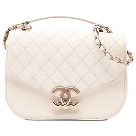 Chanel Brown Medium Caviar Paris Cuba Thread Around Flap
