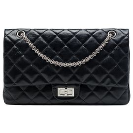 Chanel Black Quilted Aged Calfskin Reissue 2.55 Double Flap 227