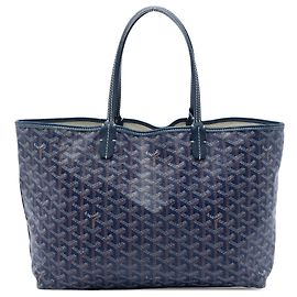 Goyard Blue Goyardine Saint Louis PM