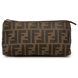 Pouch Fendi in tela Zucca marrone