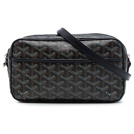 Goyard Black Goyardine Sac Cap Vert
