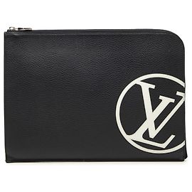 Louis Vuitton Blue Taurillon Initials Circle Pochette Jour GM