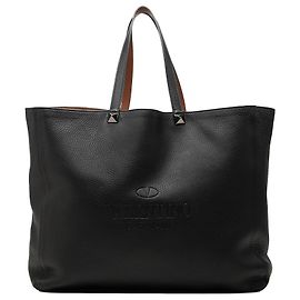 Bolso Tote reversible Identity Rockstud de piel negra Valentino