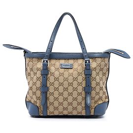 Borsa Satchel Gucci in tela GG beige
