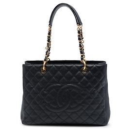 Chanel Black Caviar Grand Shopping Tote