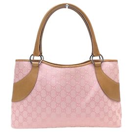 NEU GUCCI 113015 HANDTASCHE CABAS AUS GG SUPREME CANVAS ROSA TOTE HAND BAG