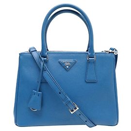 NUEVO BOLSO DE MANO PRADA GALLERIA MM 1BA863 CUERO SAFFIANO CON BANDOLERA