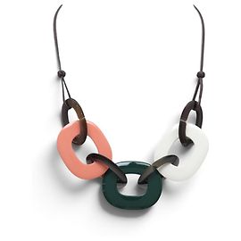 Hermès NOVO COLLAR HERMES KARAMBA CORNO DE BÚFALO LAQUEADO TRICOLOR