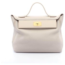 Borsa a mano Hermès 24/24 35 in pelle Togo Swift