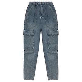 Isabel Marant Etoile Nayla jeans cargo blu cotone