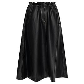 Gonna midi in eco-pelle nera Diesel O-BLIVION