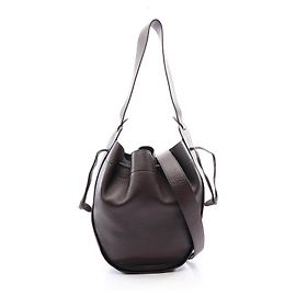Saco de ombro hobo em pele com cordão The Row XL