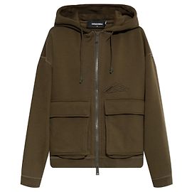 Sudadera con capucha Dsquared2 de algodón verde