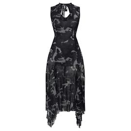 Autre Marque MISBHV Schwarzes transparentes Midikleid