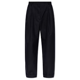 Dries Van Noten Partan Hose blau aus Wolle