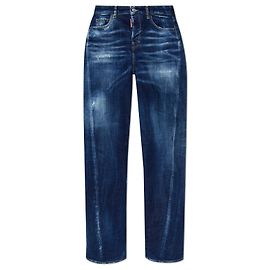 Dsquared2 D2 Twisted Jeans Navy Blau Baumwolle