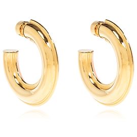 Orecchini Marni Open Hoop in ottone dorato