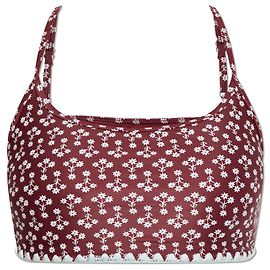 Autre Marque The Upside Firefly Sport-BH Bordeaux Blumenmuster