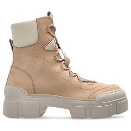 Vic Matié Stivaletti Vic Matie in suede beige con plateau