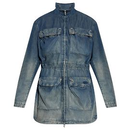 Diesel DE-WENY Jacke aus blauem Lyocell Denim