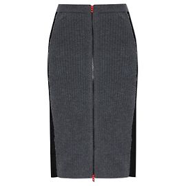 Falda Diesel M-LOUSI gris de lana