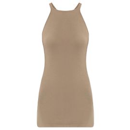 Autre Marque Top Racer Rick Owens DRKSHDW Beige de algodón acanalado