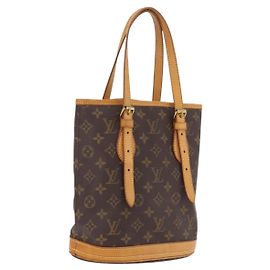 LOUIS VUITTON Monogram Bucket PM Shoulder Bag M42238 LV Auth 213022 - Jerrillo