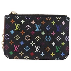 LOUIS VUITTON Monogram Multicolor Pochette Cles NM Black M60279 LV Auth 213132V - Jerrillo