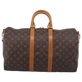 LOUIS VUITTON Monogram Keepall Bandouliere 45 Boston Bag M41418 LV Auth ep16414A - Jerrillo