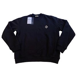 Sudadera Dior de algodón negro con logo CD