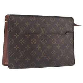 LOUIS VUITTON Monogram Pochette Homme Clutch Bag M51795 LV Auth ep16898 - Jerrillo