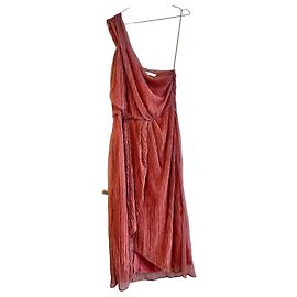 Vestido Midi Iro Catija Rosa Asimétrico
