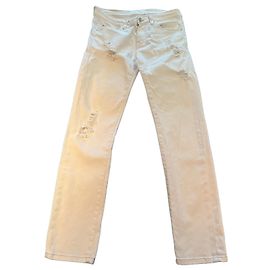 Vaqueros Iro Slim Distressed Blancos