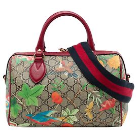 Borsa Boston Satchel Gucci Small GG Supreme Tian Beige