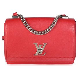 Louis Vuitton Rubis Calfskin Lockme II Chain BB