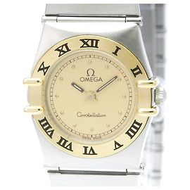 Reloj Omega Constellation para mujer en acero y oro de 18K