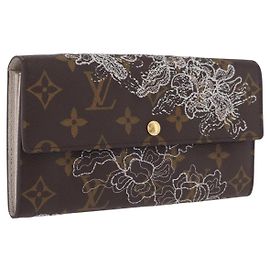 LOUIS VUITTON Monogram Dentelle Portefeiulle Sarah Wallet M95390 LV Auth ki6932M - Jerrillo
