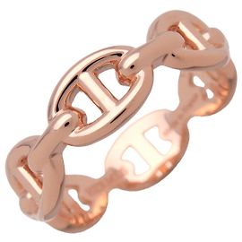Hermès HERMES Chaine d'ancre Enchainee Ring PM K18 750PG Rose Gold #52 US6
