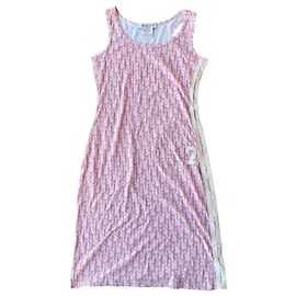 Robe Christian Dior John Galliano Diorissimo Monogram Rose