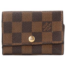 LOUIS VUITTON - Porta llaves Louis Vuitton 6 Clés en toile enduite damier ébène