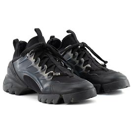 DIOR - D-Connect Dior Sneaker aus schwarzem Canvas und Gummi (T37)