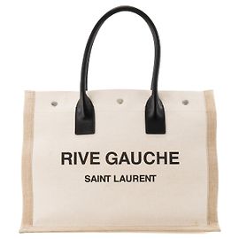 Autre Marque SAINT LAURENT - Borsa tote Saint Laurent Rive Gauche in tela beige