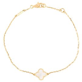 VAN CLEEF & ARPELS - Bracelete Sweet Alhambra Van Cleef & Arpels em ouro e madrepérola