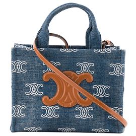 Céline CELINE - Bolso tote Thais Celine en denim y cuero tan