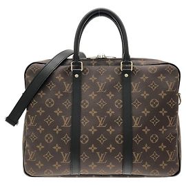Maletín Louis Vuitton Monogram Macassar Porto Document Voyage