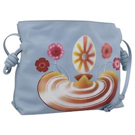 LOEWE Flamenco Bag Leather Maruha Mario Collaboration Light Blue