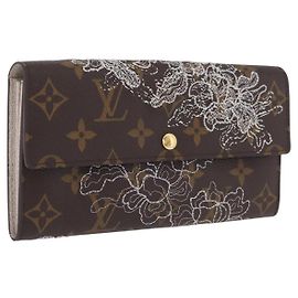 LOUIS VUITTON Monogram Dentelle Portefeiulle Sarah Wallet M95390 LV