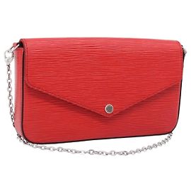 LOUIS VUITTON Epi Wallet Pochette Felice Shoulder Bag Red M41559 LV