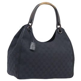 GUCCI GG Canvas Handtasche Schwarz 106494