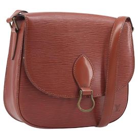 LOUIS VUITTON Epi Saint Cloud GM Shoulder Bag Brown M52193 LV